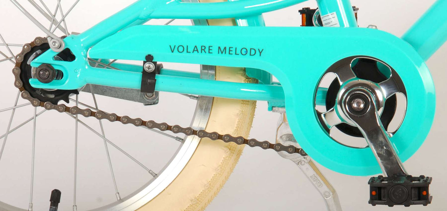 Volare Melody Kinderfiets - Meisjes - 16 inch - Turquoise - Prime Collection - 4-6 jaar extra afbeelding 7
