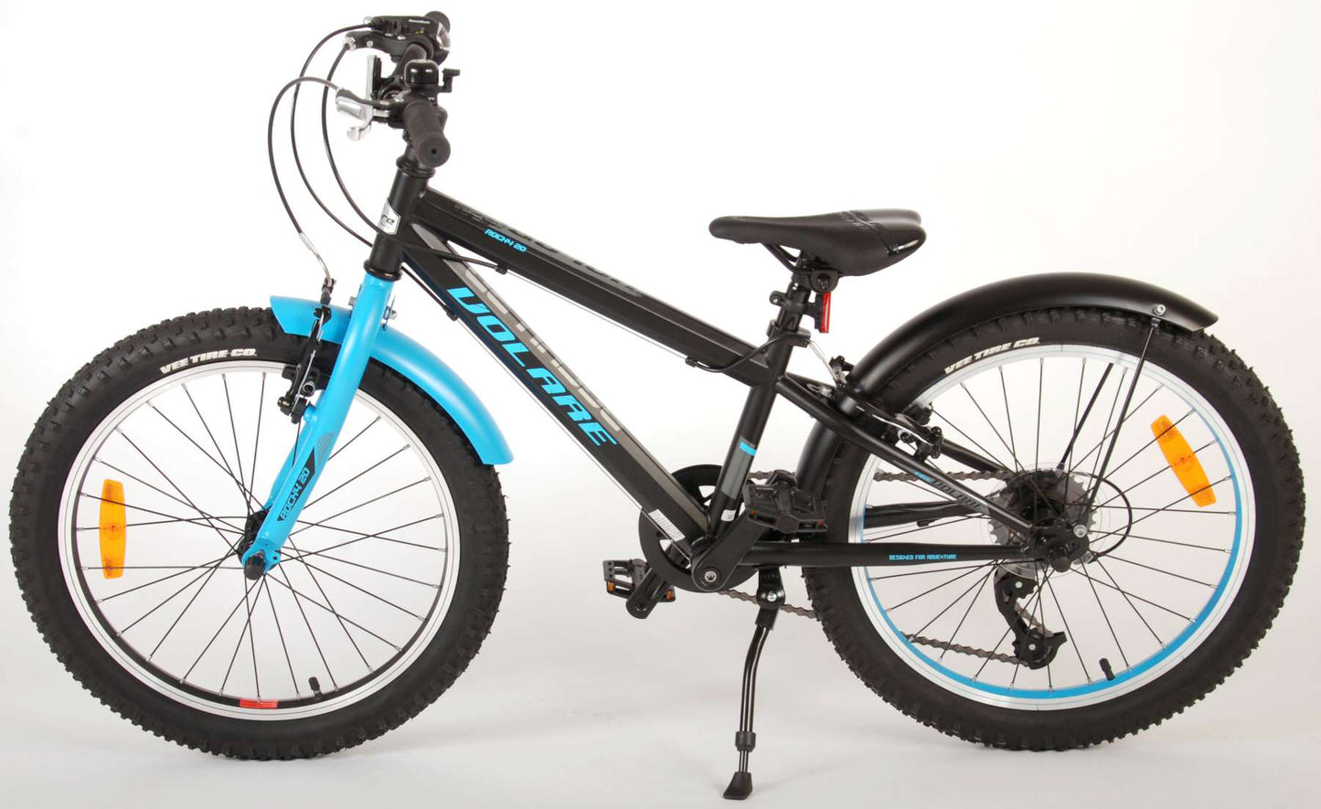 Volare Rocky Kinderfiets - 20 inch - Blauw Zwart - 85% afgemonteerd - 6 speed - Prime Collection - Zwart, Blauw - 6 versnellingen - 6-8 jaar extra afbeelding 6