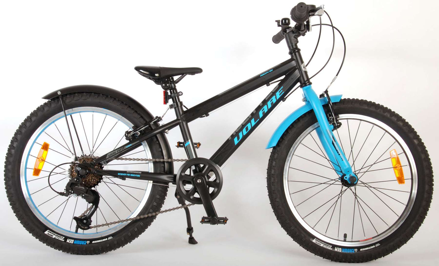 Volare Rocky Kinderfiets - 20 inch - Blauw Zwart - 85% afgemonteerd - 6 speed - Prime Collection - Zwart, Blauw - 6 versnellingen - 6-8 jaar extra afbeelding 16