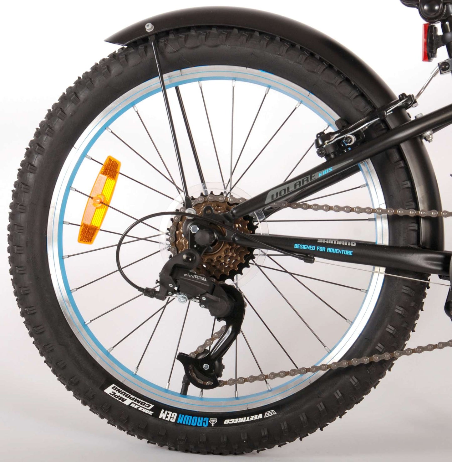 Volare Rocky Kinderfiets - 20 inch - Blauw Zwart - 85% afgemonteerd - 6 speed - Prime Collection - Zwart, Blauw - 6 versnellingen - 6-8 jaar extra afbeelding 15
