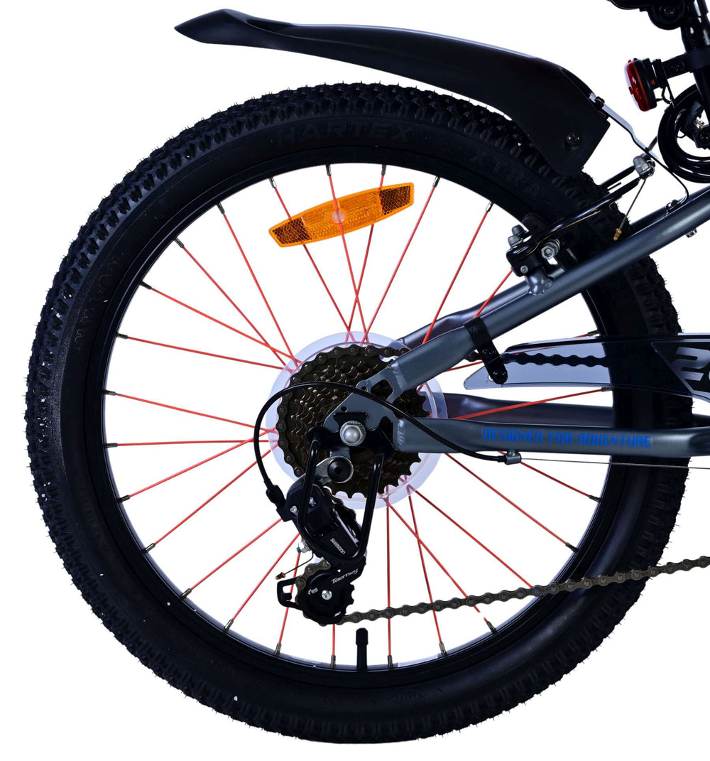 Volare Rocky Kinderfiets - 20 inch - 7 speed - Blauw - 7 versnellingen - 6-8 jaar extra afbeelding 3