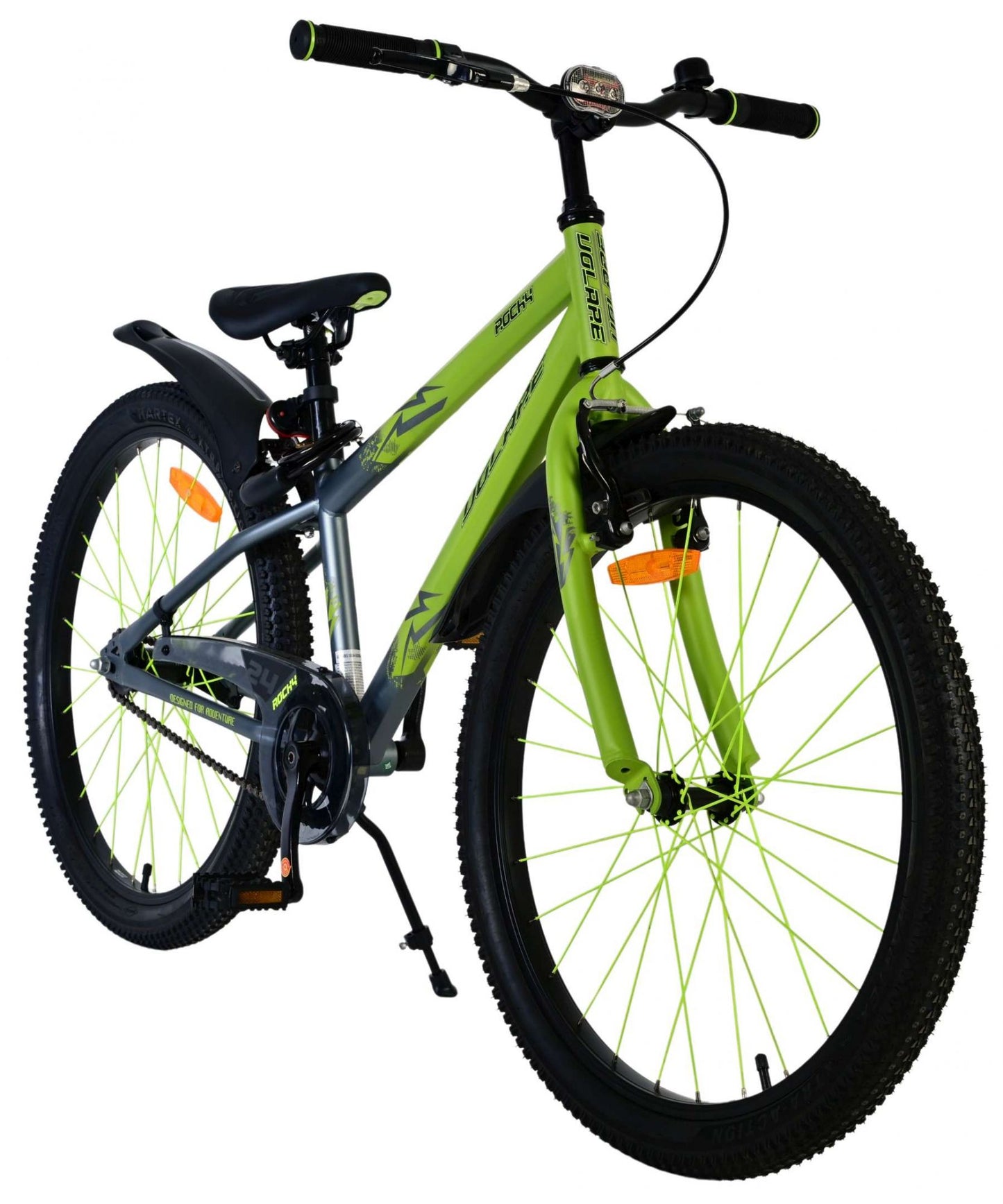 Volare Rocky Kinderfiets - Jongens - 24 inch - Groen - 8-10 jaar extra afbeelding 6