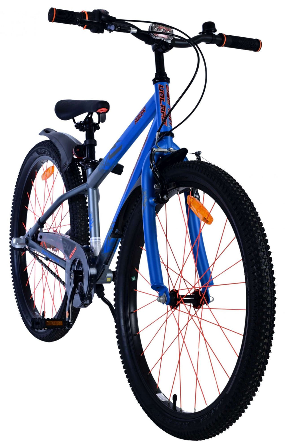 Volare Rocky Kinderfiets - 24 inch - Blauw - Shimano Nexus 3 versnellingen - 8-10 jaar extra afbeelding 7