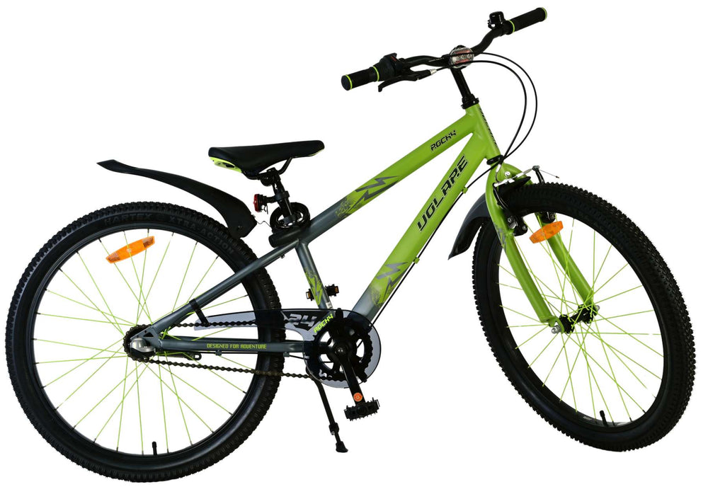 Volare Rocky Kinderfiets - 24 inch - Groen - Shimano Nexus 3 versnellingen - 8-10 jaar extra afbeelding 3