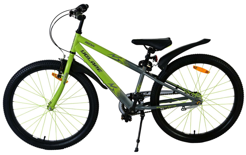 Volare Rocky Kinderfiets - 24 inch - Groen - Shimano Nexus 3 versnellingen - 8-10 jaar extra afbeelding 10