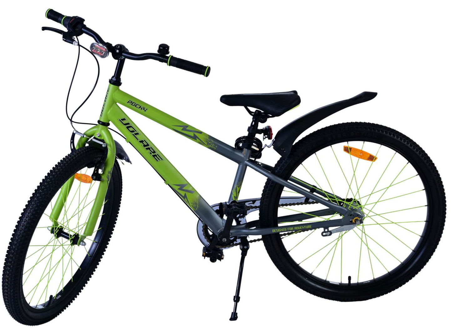 Volare Rocky Kinderfiets - 24 inch - Groen - Shimano Nexus 3 versnellingen - 8-10 jaar extra afbeelding 11