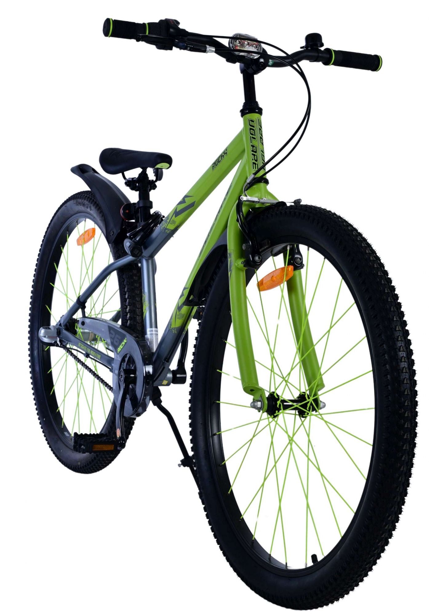 Volare Rocky Kinderfiets - 26 inch - Groen - Shimano 3 versnellingen - 10-12 jaar extra afbeelding 7