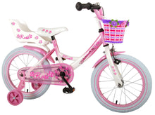 Volare Rose Kinderfiets - Meisjes - 16 inch - Roze/Wit - 95% afgemonteerd - Wit, Roze - 4-6 jaar extra afbeelding 3