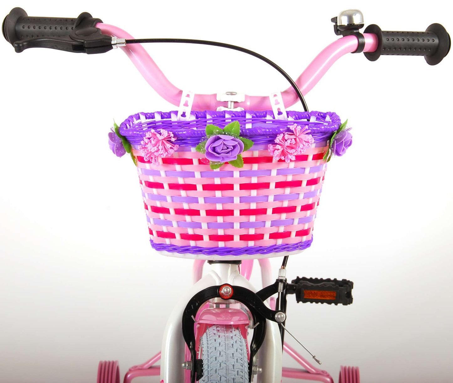 Volare Rose Kinderfiets - Meisjes - 16 inch - Roze/Wit - 95% afgemonteerd - Wit, Roze - 4-6 jaar extra afbeelding 13