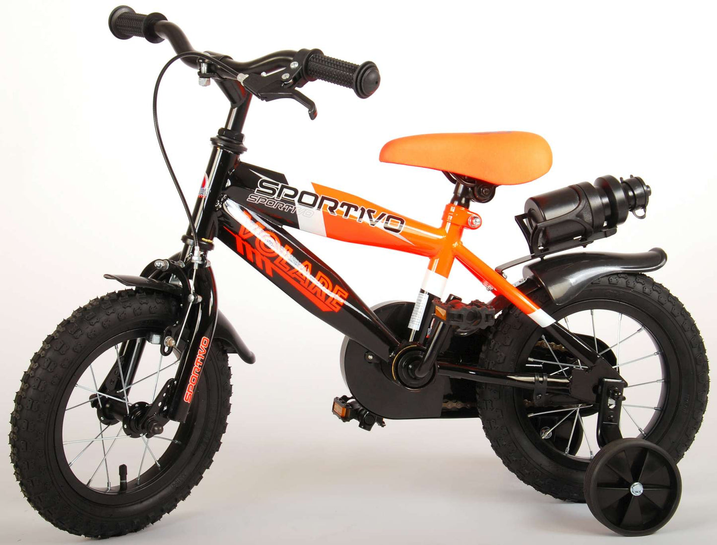 Volare Sportivo Kinderfiets - Jongens - 12 inch - Neon Oranje Zwart - 95% afgemonteerd - Zwart, Oranje - 3-5 jaar extra afbeelding 15