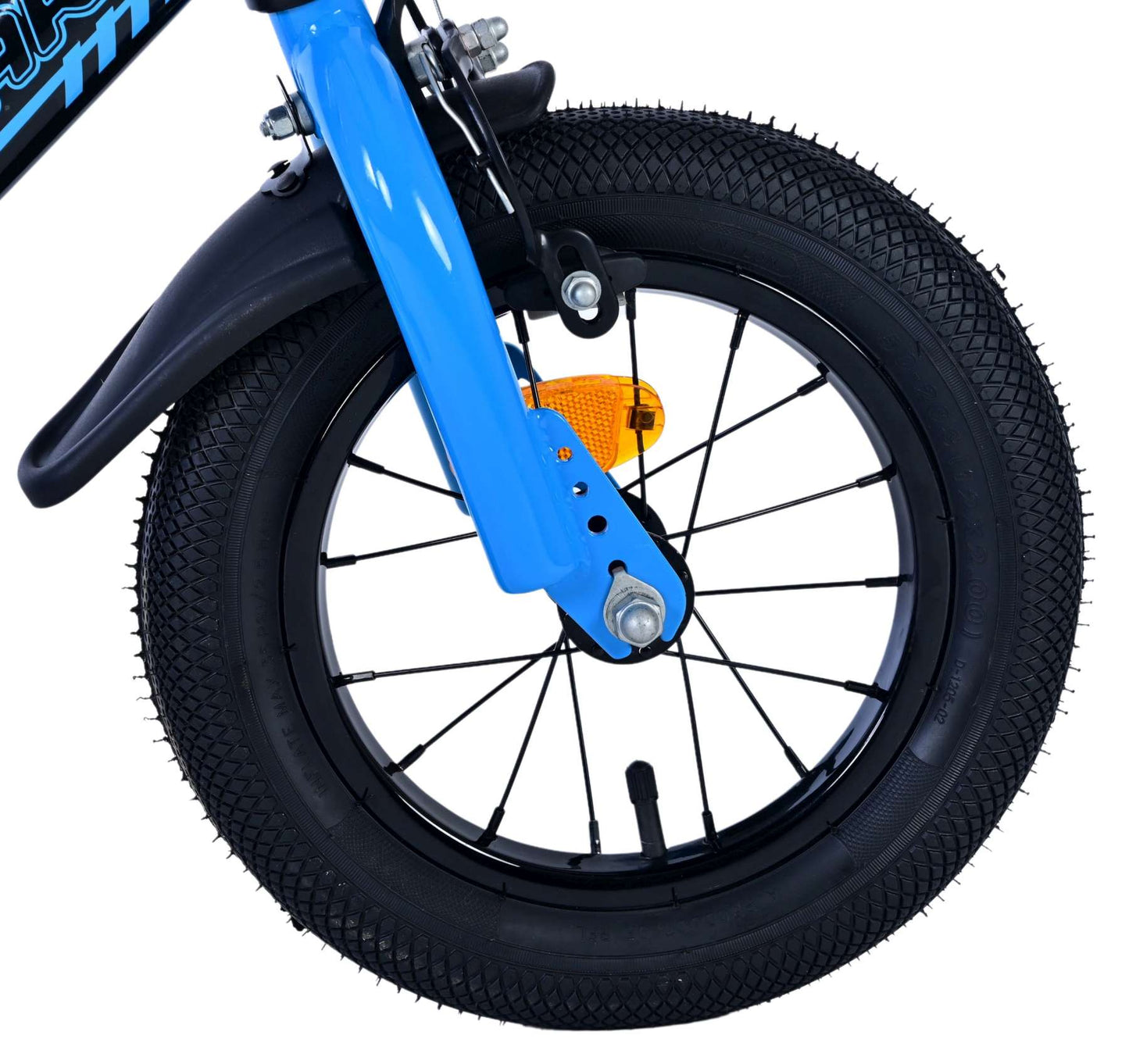 Volare Sportivo Kinderfiets - Jongens - 12 inch - Blauw Zwart - Zwart, Blauw - 3-5 jaar extra afbeelding 4