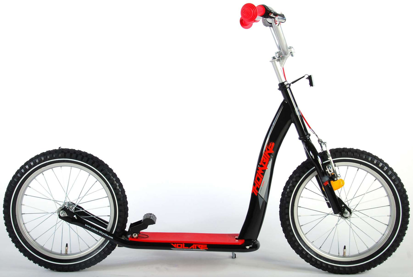Volare Step 16 Inch Zwart Rood - Vanaf 7 jaar extra afbeelding 4