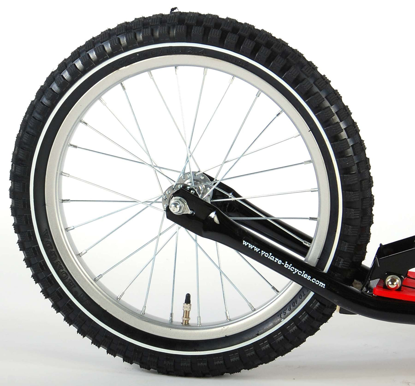 Volare Step 16 Inch Zwart Rood - Vanaf 7 jaar extra afbeelding 5