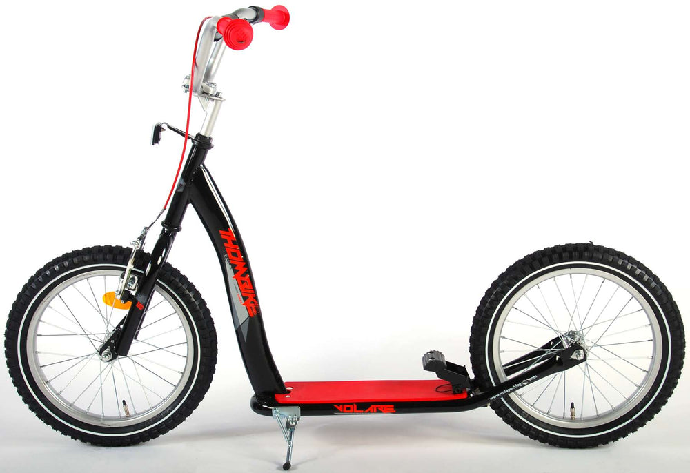 Volare Step 16 Inch Zwart Rood - Vanaf 7 jaar extra afbeelding 9