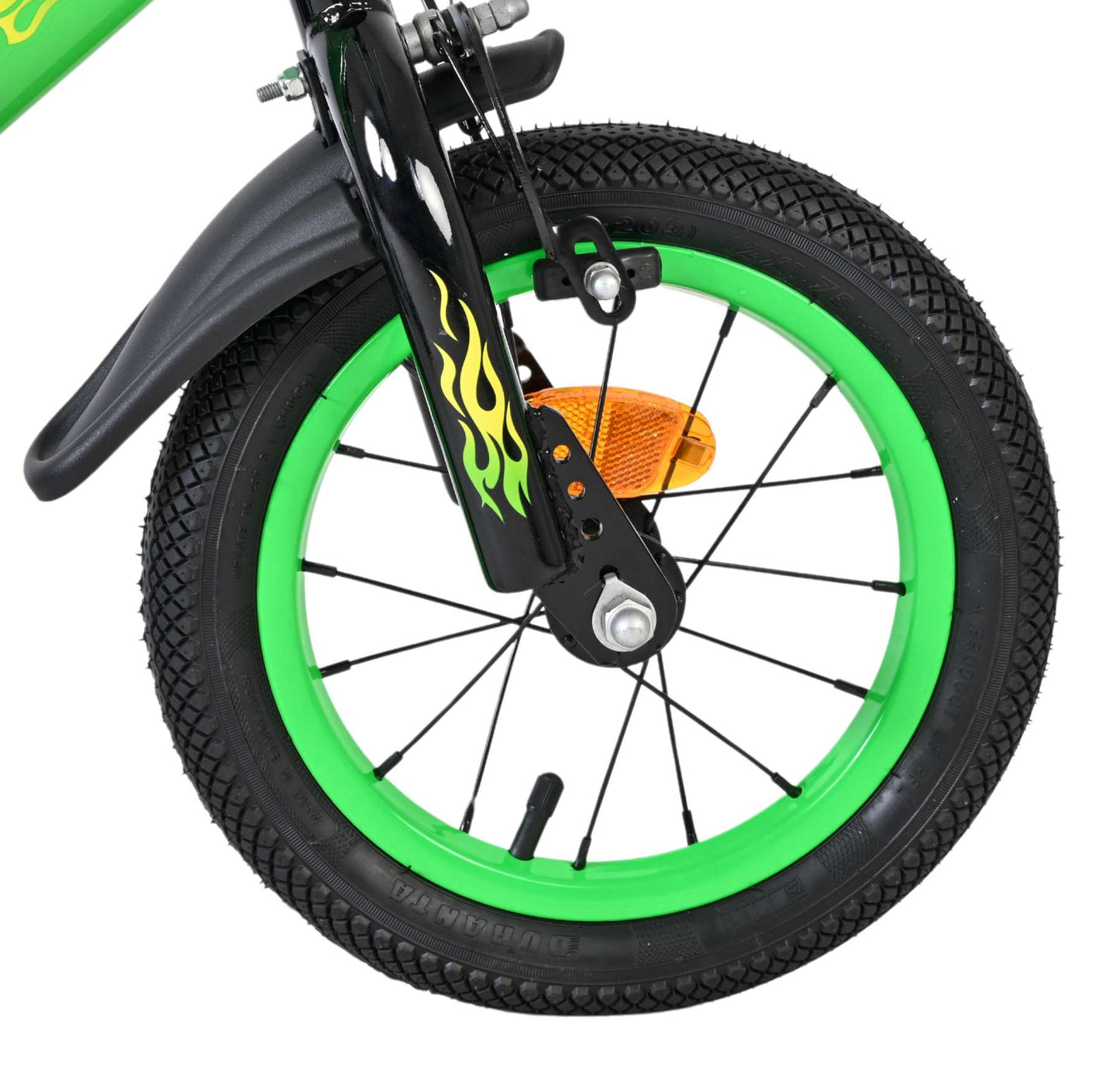 Volare Strike Kinderfiets - Jongens - 12 inch - Zwart Groen - Zwart, Groen - 3-5 jaar extra afbeelding 4
