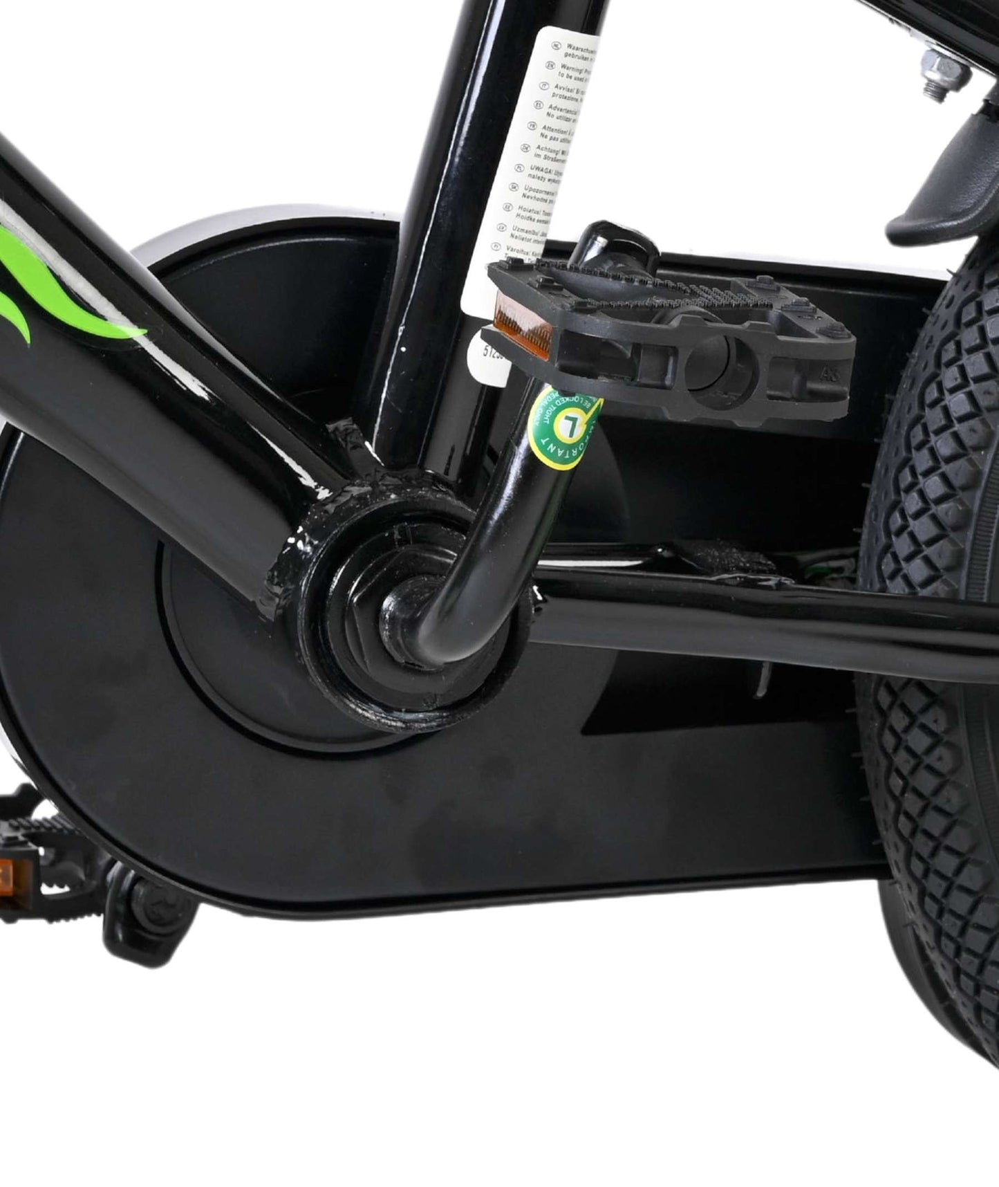Volare Strike Kinderfiets - Jongens - 12 inch - Zwart Groen - Zwart, Groen - 3-5 jaar extra afbeelding 10