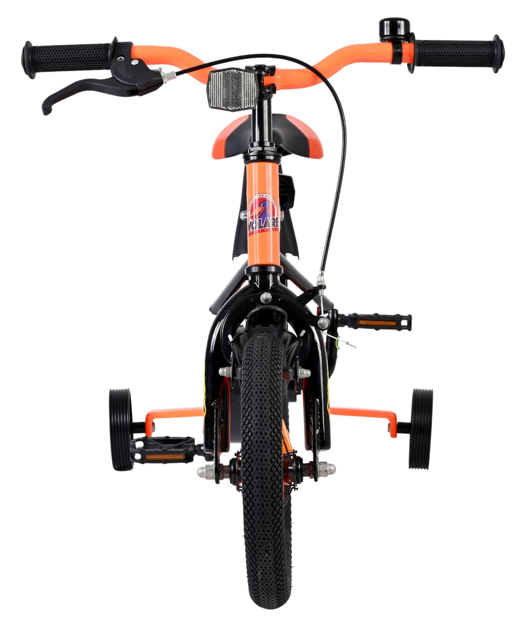 Volare Strike Kinderfiets - Jongens - 12 inch - Zwart Oranje - Zwart, Oranje - 3-5 jaar extra afbeelding 7