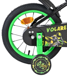 Volare Strike Kinderfiets - Jongens - 14 inch - Zwart Groen - Zwart, Groen - 3-5 jaar extra afbeelding 3