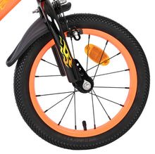 Volare Strike Kinderfiets - Jongens - 14 inch - Zwart Oranje - Zwart, Oranje - 3-5 jaar extra afbeelding 4