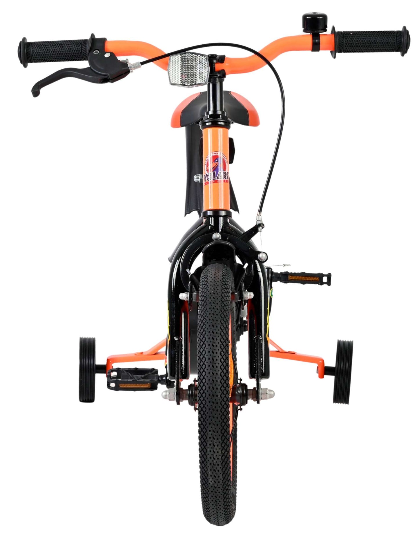 Volare Strike Kinderfiets - Jongens - 14 inch - Zwart Oranje - Zwart, Oranje - 3-5 jaar extra afbeelding 7