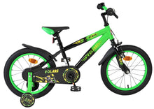 Volare Strike Kinderfiets - Jongens - 16 inch - Zwart Groen - Zwart, Groen - 4-6 jaar bij Fietstotaal
