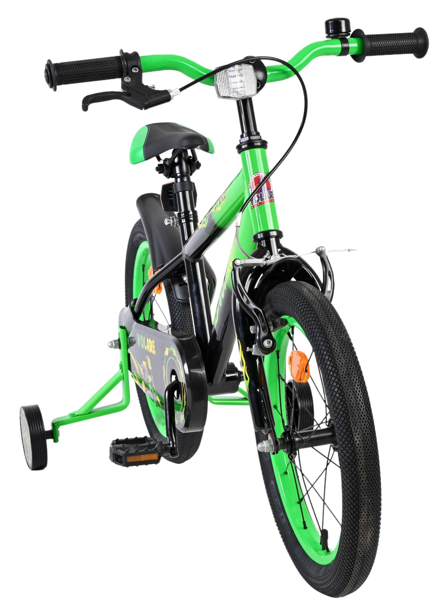 Volare Strike Kinderfiets - Jongens - 16 inch - Zwart Groen - Zwart, Groen - 4-6 jaar extra afbeelding 6