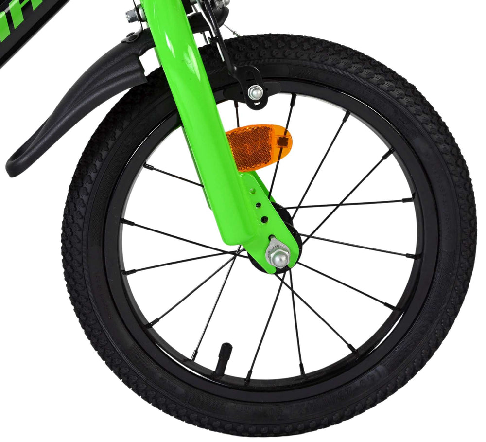 Volare Super GT Kinderfiets - Jongens - 14 inch - Groen - Zwart, Groen - 3-5 jaar extra afbeelding 4