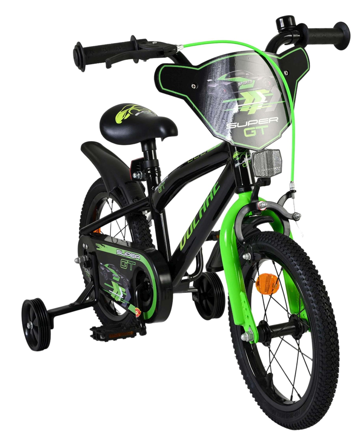 Volare Super GT Kinderfiets - Jongens - 14 inch - Groen - Zwart, Groen - 3-5 jaar extra afbeelding 6
