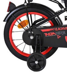 Volare Thombike Kinderfiets - Jongens - 14 inch - Zwart Rood - Zwart, Rood - 3-5 jaar extra afbeelding 3