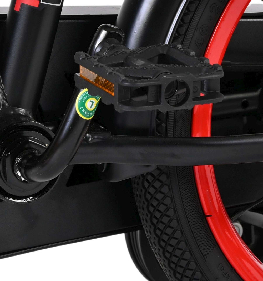 Volare Thombike Kinderfiets - Jongens - 14 inch - Zwart Rood - Zwart, Rood - 3-5 jaar extra afbeelding 10