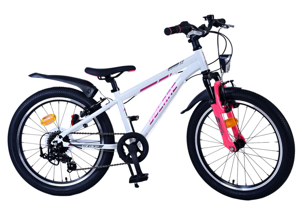Volare XC Race Kinderfiets - 20 inch - 7 speed - Wit Roze - Wit, Roze - 7 versnellingen - 6-8 jaar extra afbeelding 12