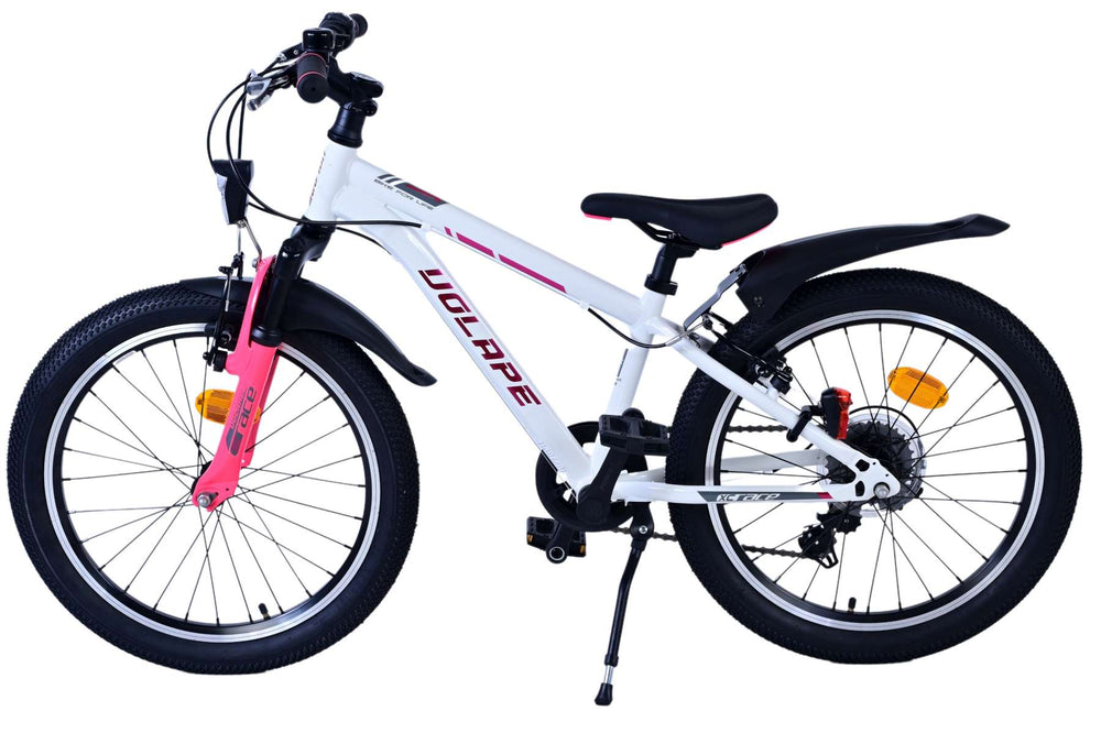 Volare XC Race Kinderfiets - 20 inch - 7 speed - Wit Roze - Wit, Roze - 7 versnellingen - 6-8 jaar extra afbeelding 9