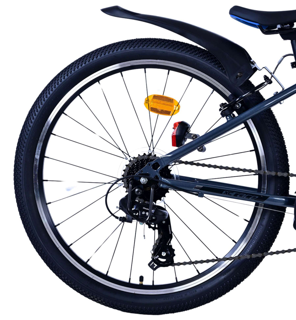 Volare XC Race Kinderfiets - 24 inch - 21 speed - Blauw/Grijs - Blauw, Grijs - 21 versnellingen - 8-10 jaar extra afbeelding 3