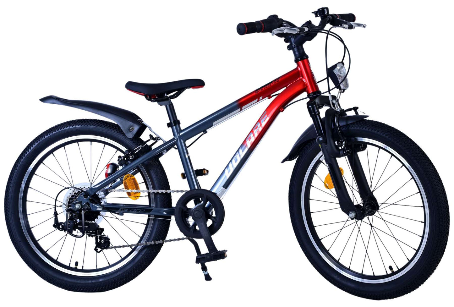 Volare XC Race Kinderfiets - 20 inch - 7 speed - Rood/Grijs - Rood, Grijs - 7 versnellingen - 6-8 jaar extra afbeelding 12