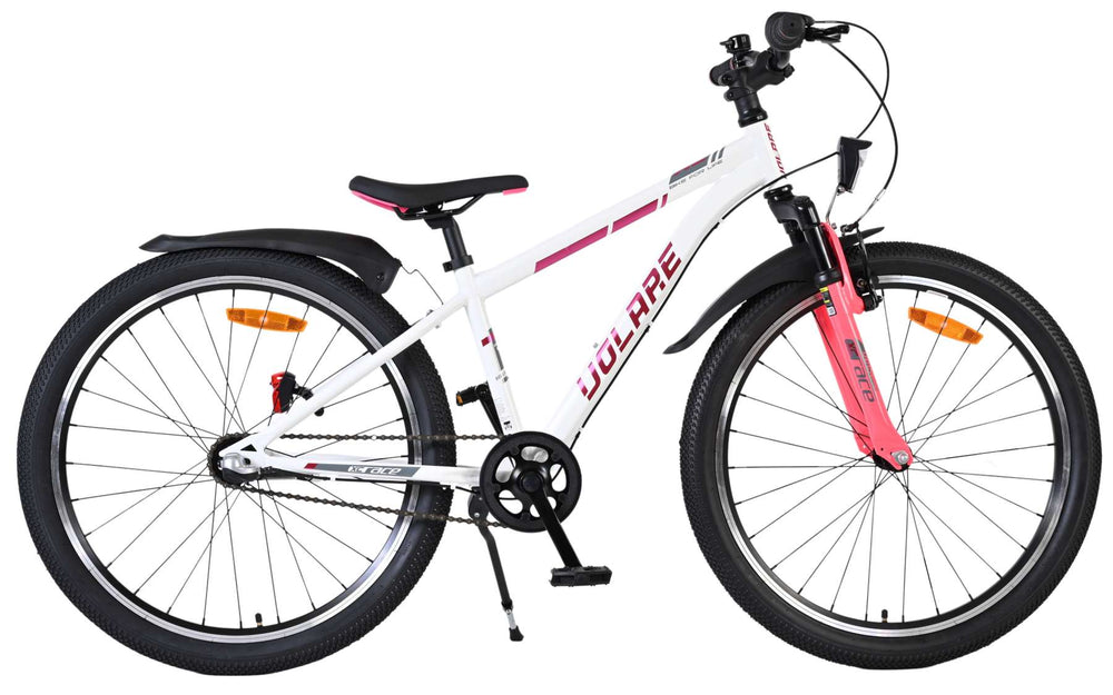 Volare XC Race Kinderfiets - 24 inch - Nexus 3 - Wit/Roze - Wit, Roze - 3 versnellingen - 8-10 jaar bij Fietstotaal