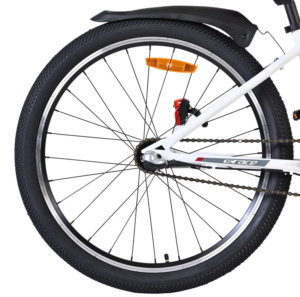Volare XC Race Kinderfiets - 24 inch - Nexus 3 - Wit/Roze - Wit, Roze - 3 versnellingen - 8-10 jaar extra afbeelding 3