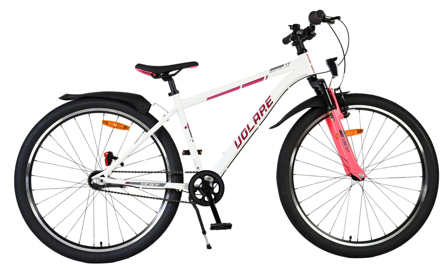 Volare XC Race Kinderfiets - 26 inch - Nexus 3 - Wit/Roze - Wit, Roze - 3 versnellingen - 10-12 jaar bij Fietstotaal