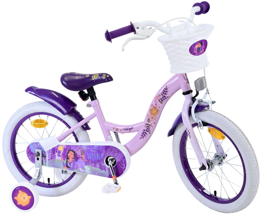 Disney Wish Kinderfiets - Meisjes - 16 inch - Paars - 4-6 jaar extra afbeelding 3