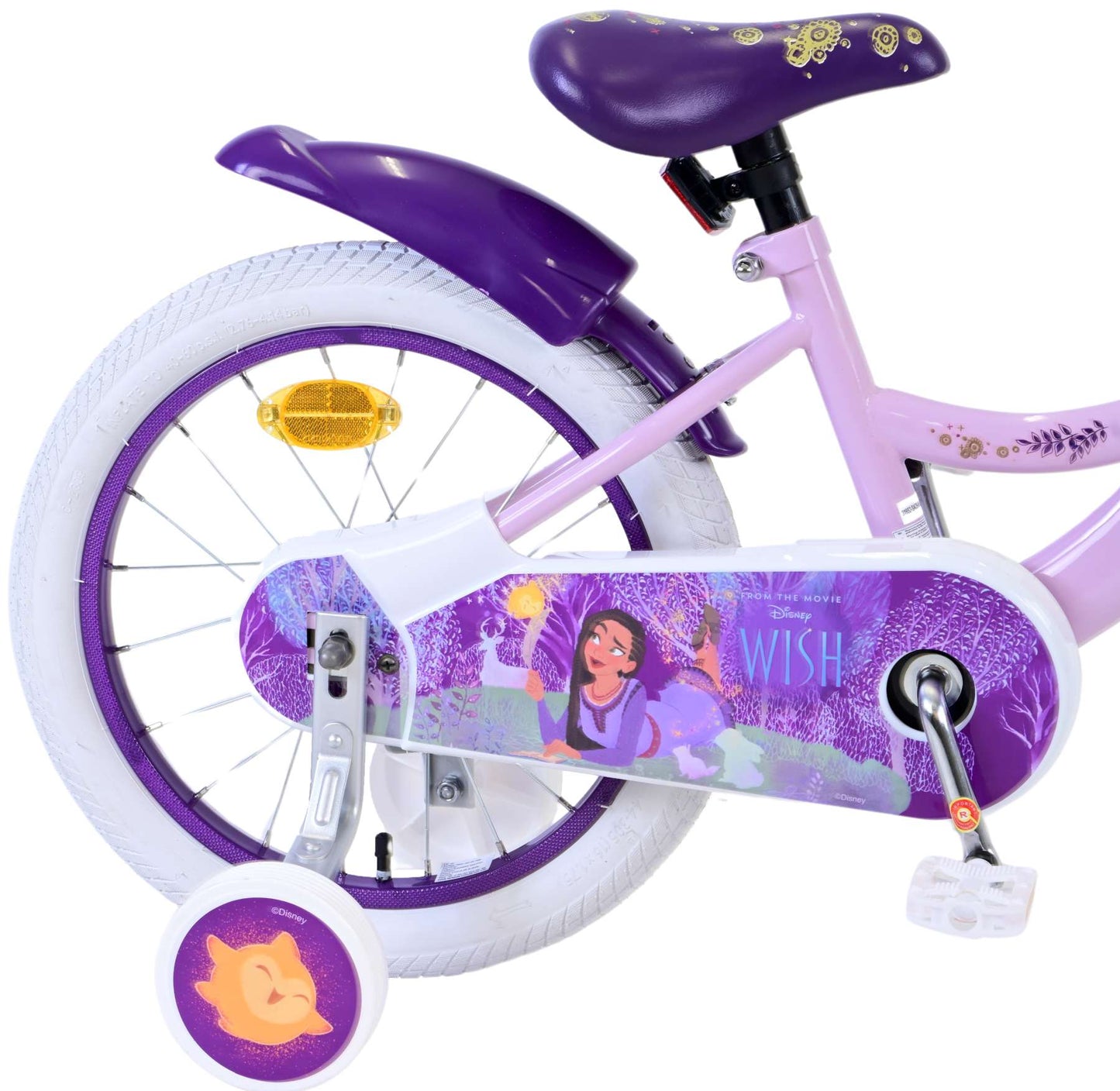 Disney Wish Kinderfiets - Meisjes - 16 inch - Paars - 4-6 jaar extra afbeelding 4