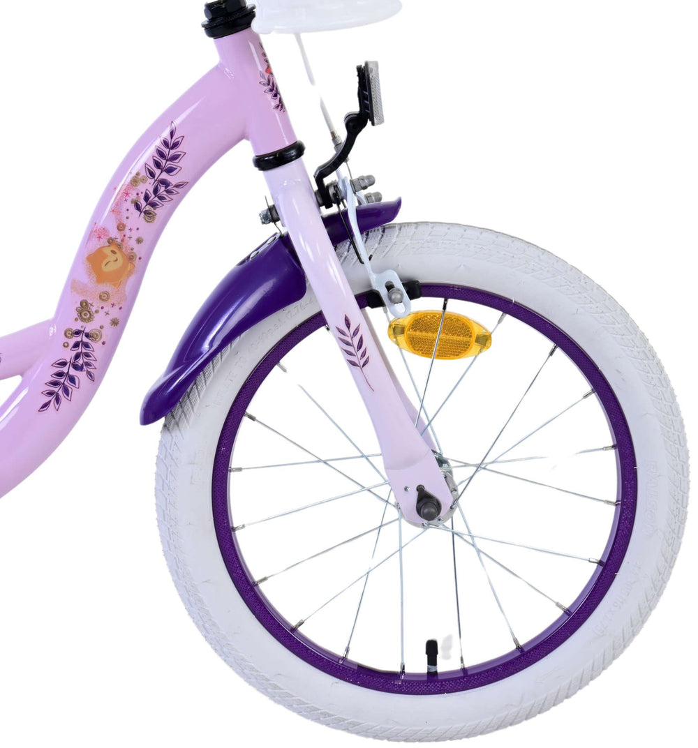 Disney Wish Kinderfiets - Meisjes - 14 inch - Paars - 3-5 jaar extra afbeelding 5