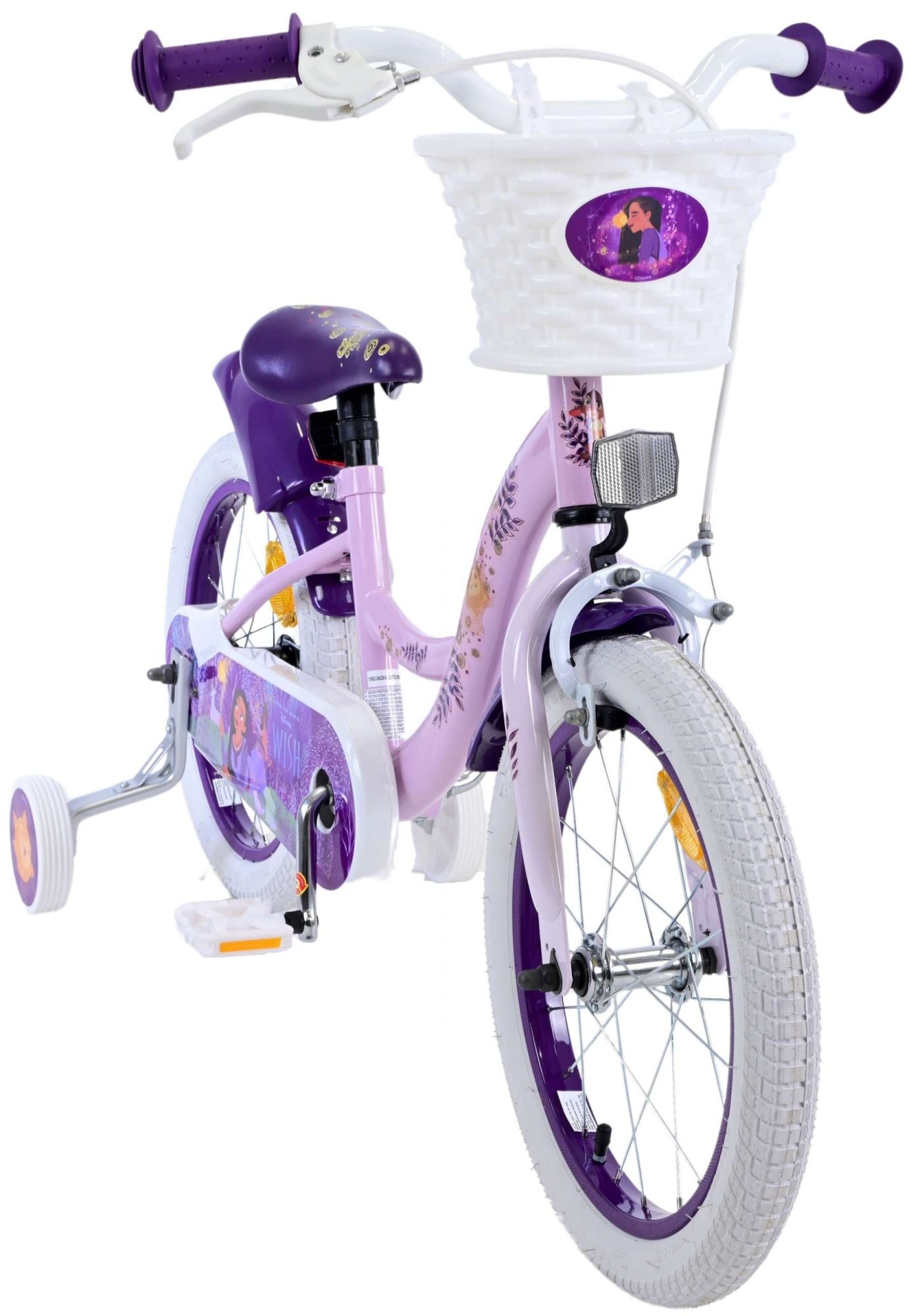 Disney Wish Kinderfiets - Meisjes - 16 inch - Paars - 4-6 jaar extra afbeelding 7