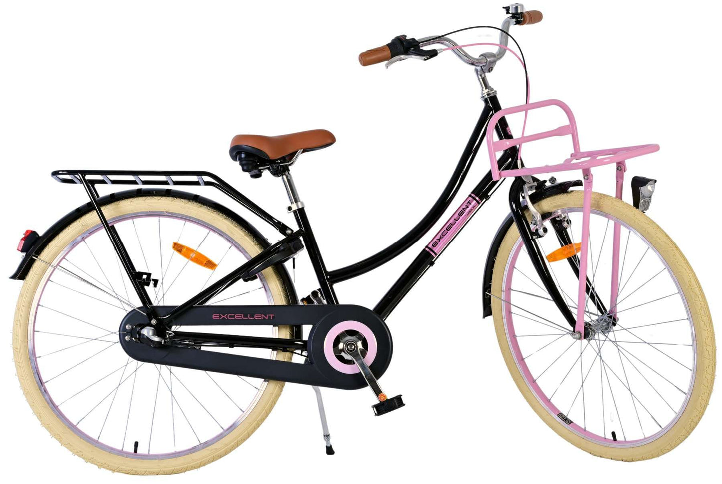 Volare Excellent Kinderfiets - Meisjes - 26 inch - Zwart - Shimano Nexus 3 versnellingen - 10-12 jaar extra afbeelding 12