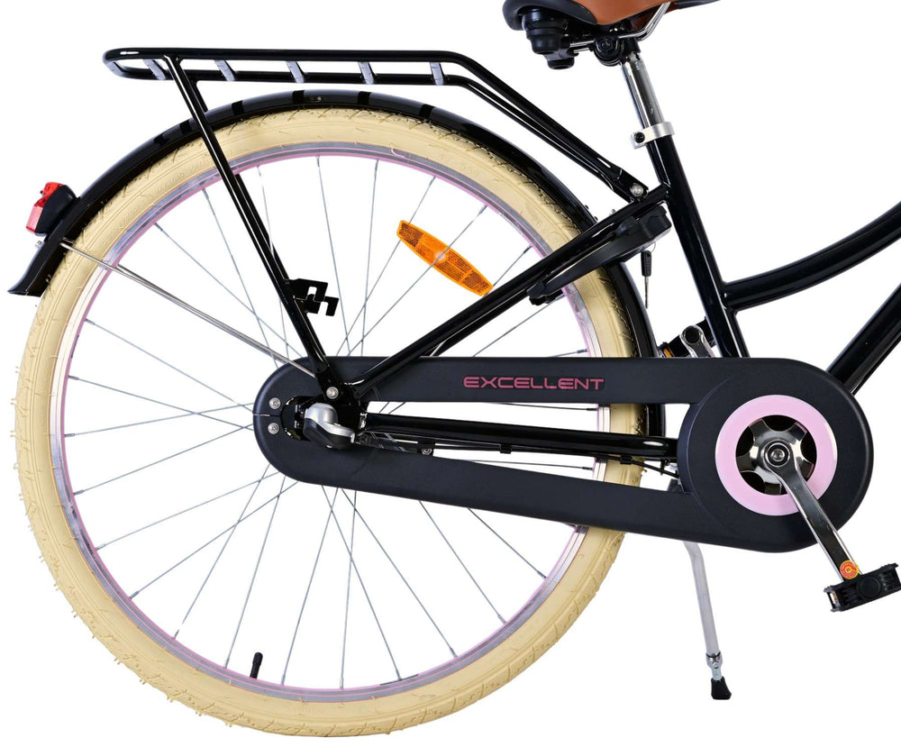 Volare Excellent Kinderfiets - Meisjes - 26 inch - Zwart - Shimano Nexus 3 versnellingen - 10-12 jaar extra afbeelding 3