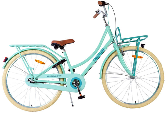Volare Excellent Kinderfiets - Meisjes - 26 inch - Groen - Shimano Nexus 3 versnellingen - 10-12 jaar bij Fietstotaal