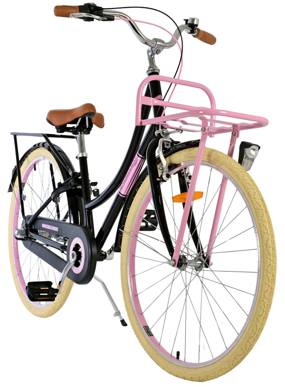 Volare Excellent Kinderfiets - Meisjes - 26 inch - Zwart - Shimano Nexus 3 versnellingen - 10-12 jaar extra afbeelding 7