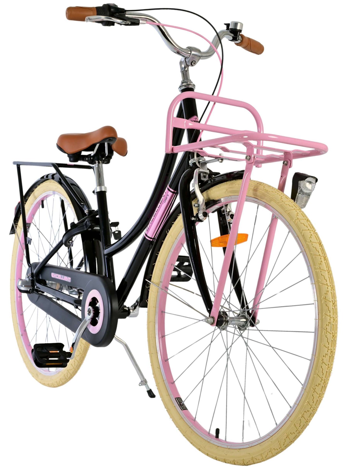Volare Excellent Kinderfiets - Meisjes - 26 inch - Zwart - Shimano Nexus 3 versnellingen - 10-12 jaar extra afbeelding 7