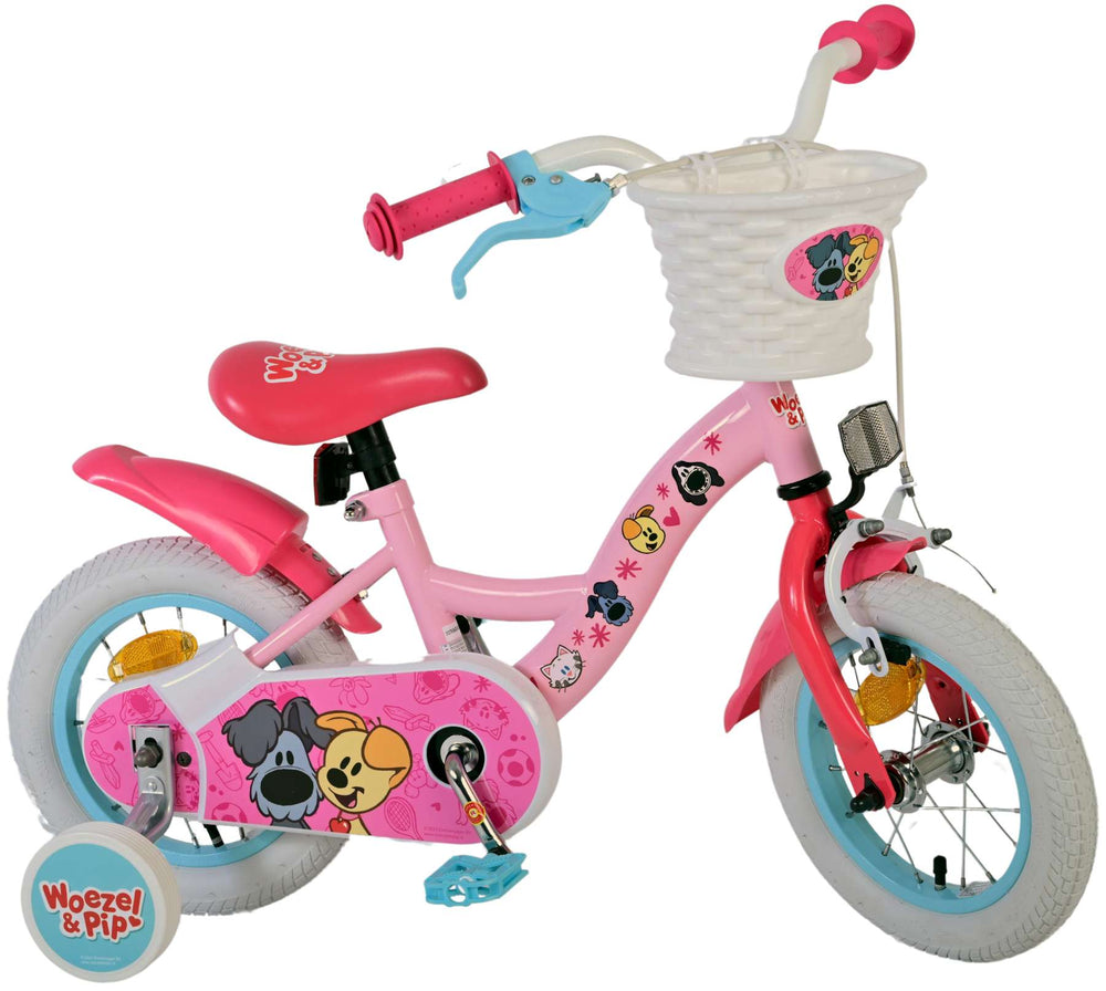 Woezel & Pip Kinderfiets - Meisjes - 12 inch - Roze - 3-5 jaar extra afbeelding 3