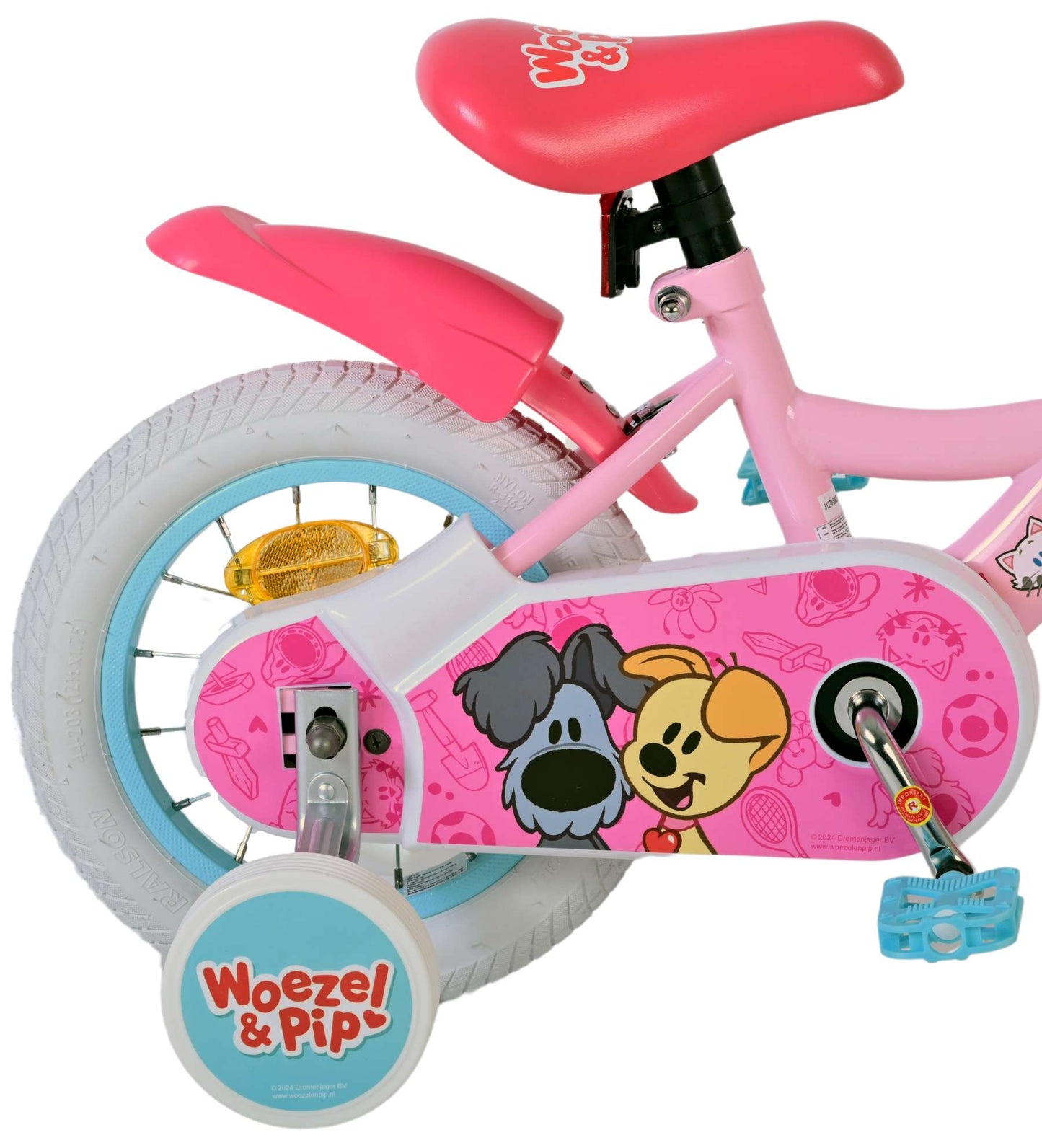Woezel & Pip Kinderfiets - Meisjes - 12 inch - Roze - 3-5 jaar extra afbeelding 4