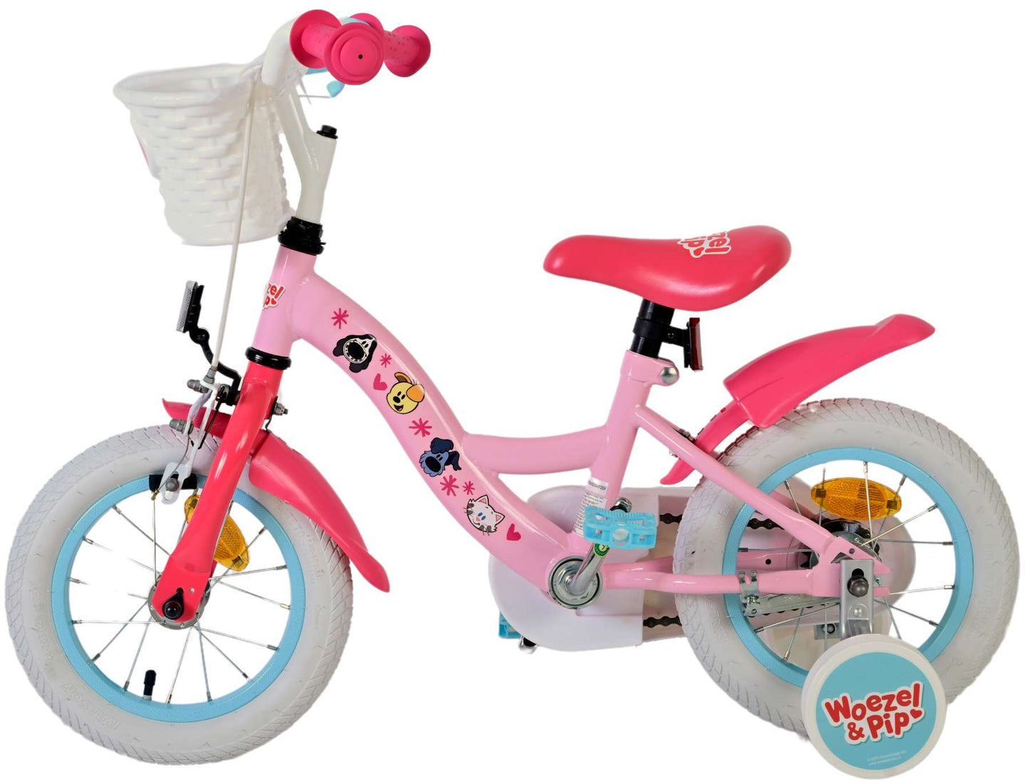 Woezel & Pip Kinderfiets - Meisjes - 12 inch - Roze - 3-5 jaar extra afbeelding 9