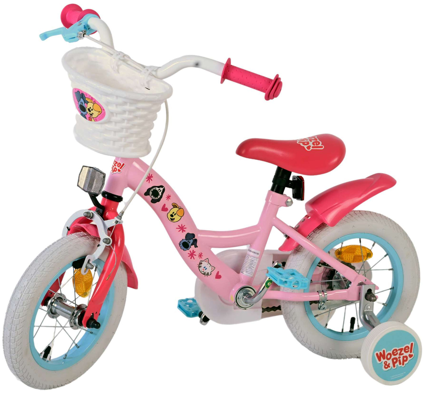 Woezel & Pip Kinderfiets - Meisjes - 12 inch - Roze - 3-5 jaar extra afbeelding 10
